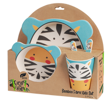Load image into Gallery viewer, Bamboo Kids 5 Piece Meal Set Zebra
