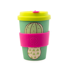 Load image into Gallery viewer, Bamboo Eco Cup 400ml Cactus
