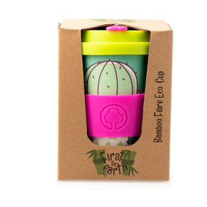 Bamboo Eco Cup 400ml Cactus