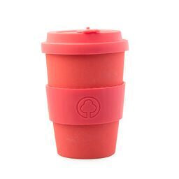 Bamboo Eco Cup 400ml Coral